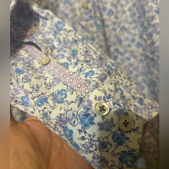 TED BAKER Endurance 100% Cotton Floral Button Down Shirt - Picture 2 of 13
